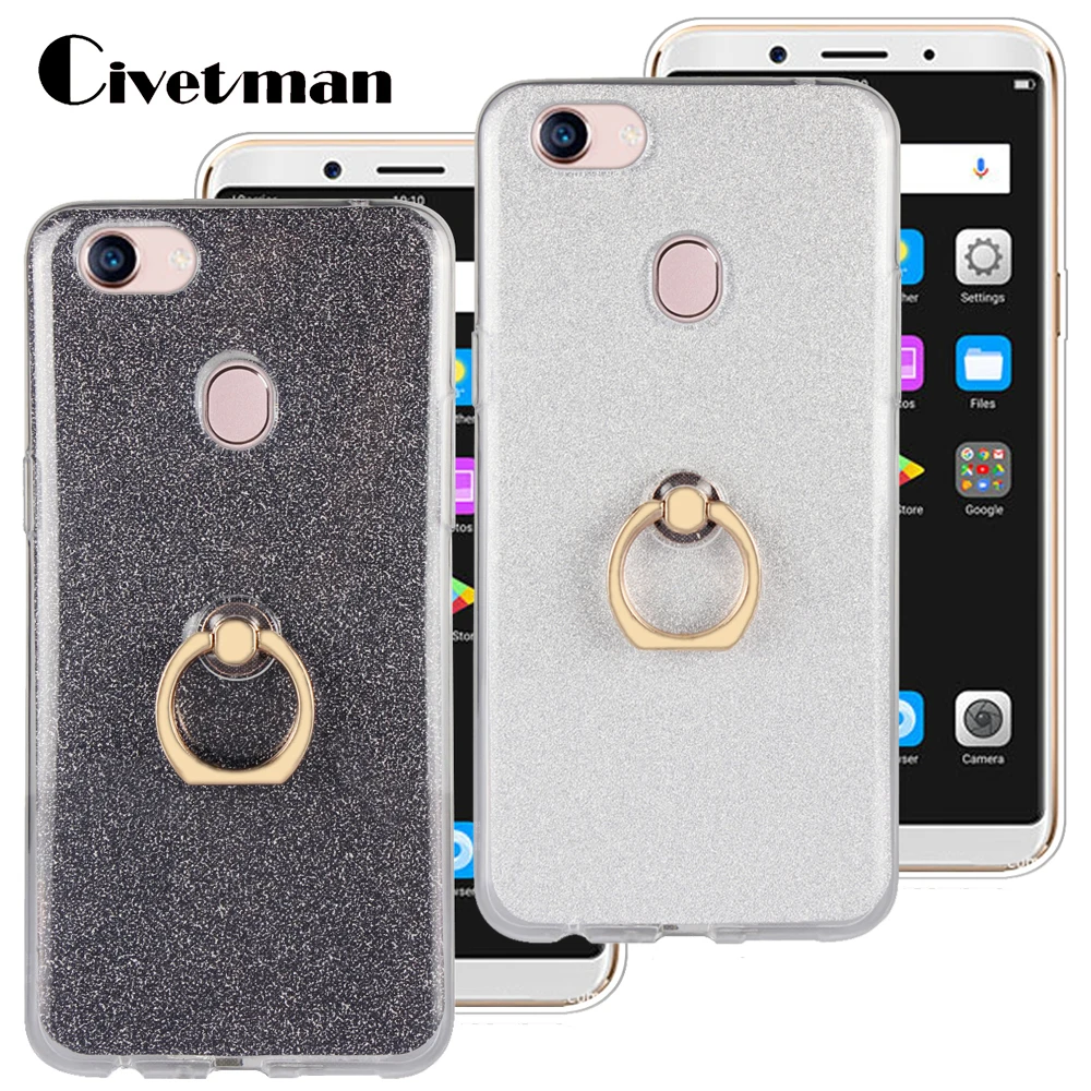 Cover Mobile Phone Case For OPPO F5 F 5 6 0 TPU Silicone Gel Transparent Shell Shine Flash 