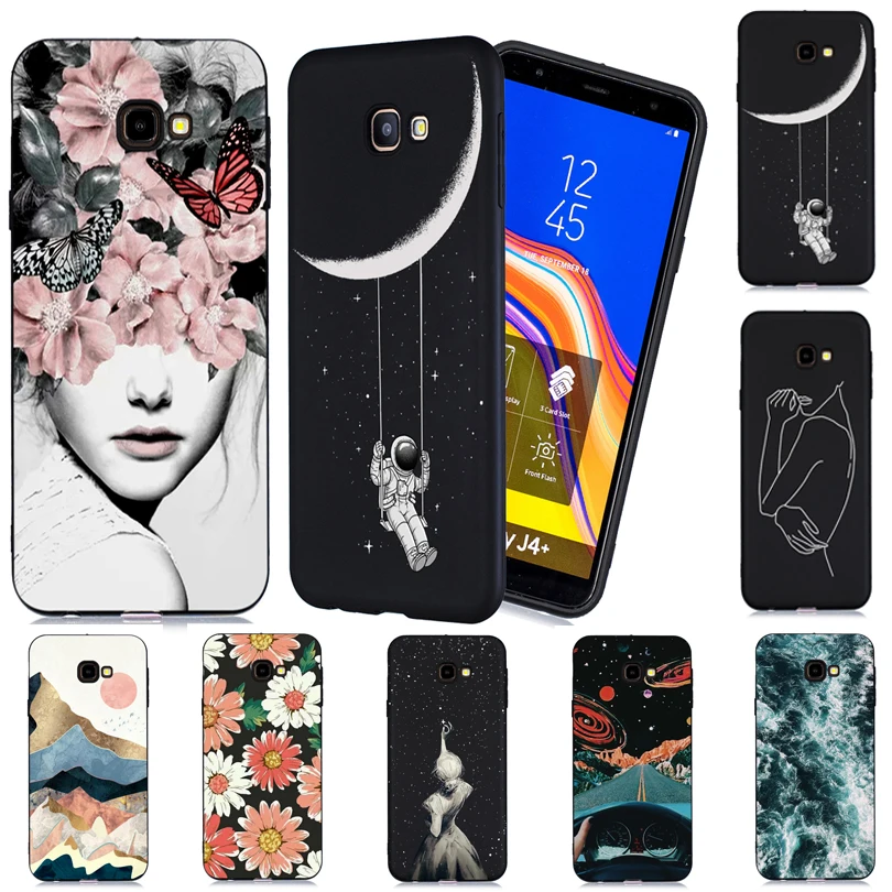 Силиконовый чехол для Samsung Galaxy J2 Pro J4 Plus 2018 J3 J5 2016 J6 J7 2017 окрашенный Мягкий ТПУ