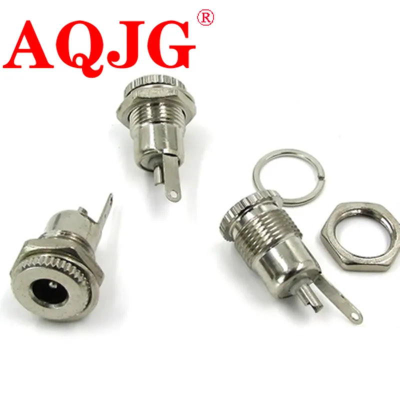 

500pcs DC099 5.5 mm x 2.1mm DC Power Jack Socket Female Panel Mount Connector DC-099 5.5*2.1 2.5mm