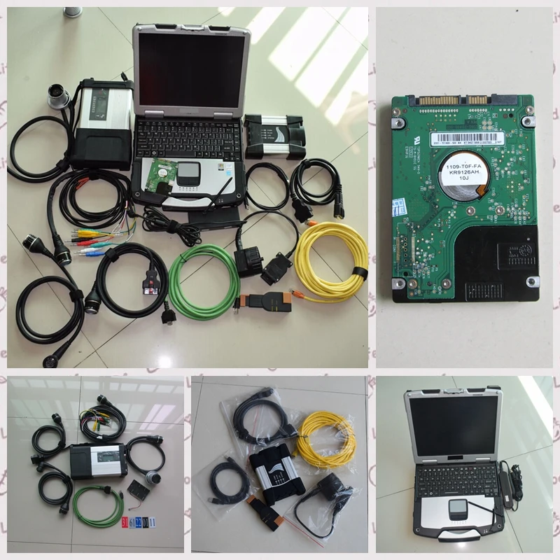  2in1 herramienta de diagnóstico sd conectar mb star c5 para BMW Icom Next con el último software en