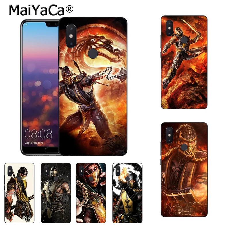 

MaiYaCa Scorpion in Mortal Kombat classic print Phone Accessories Case for xiaomi mi 8se 6 note3 redmi 5 5plus note 5 case coque