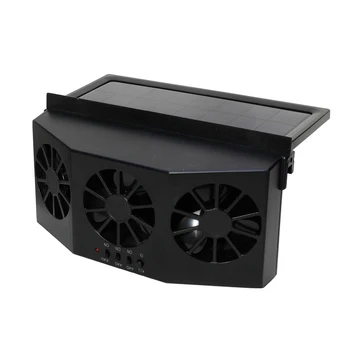 

Solar Powered Car Air Vent Exhaust Fan 3 Cooler Fan Windshield Ventilation System M8617