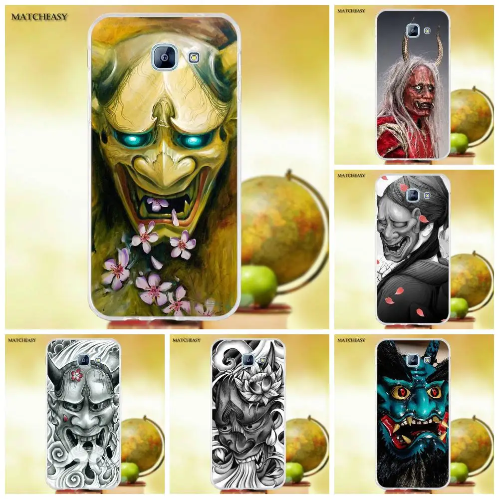 Oedmeb для Samsung Galaxy A3 A5 A7 J1 J2 J3 J5 J7 2015 2016 2017 Мягкий защитный чехол японский Oni Hannya маска
