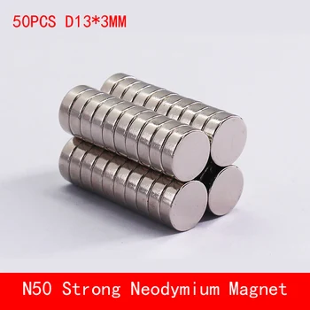 

wholesale 50PCS D13*3mm N50 powerful magnetic force neodymium magnets strong round magnet N50 diameter 13X3MM