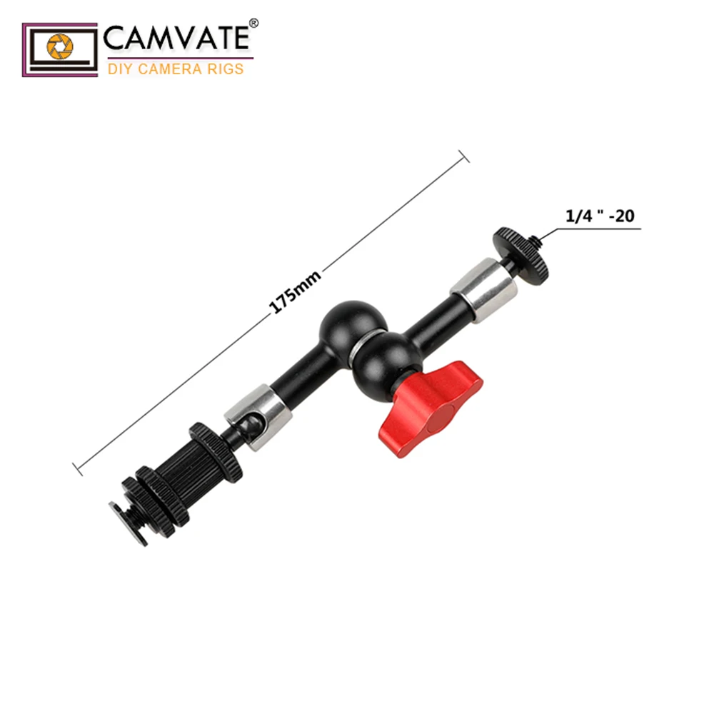 CAMVATE 7 ''фрикционный шарнирный магический 1/4 Горячий Холодный башмак кронштейн