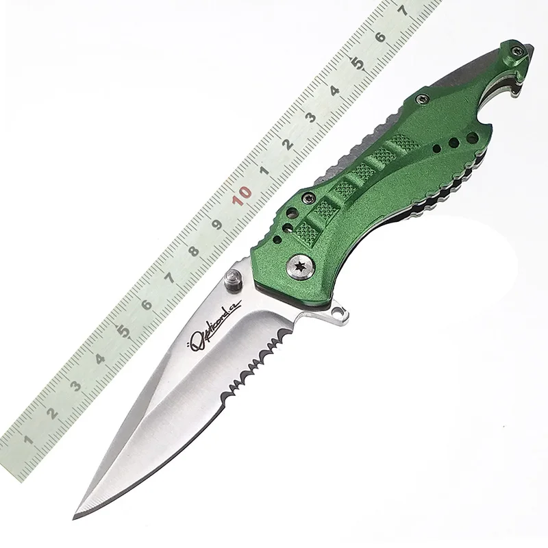 

FULHAM OEM 5CR15 Tactical Folding Knife High Quality Steel sharp Aluminium Handle Rescue hunting knife camping outdoor tool