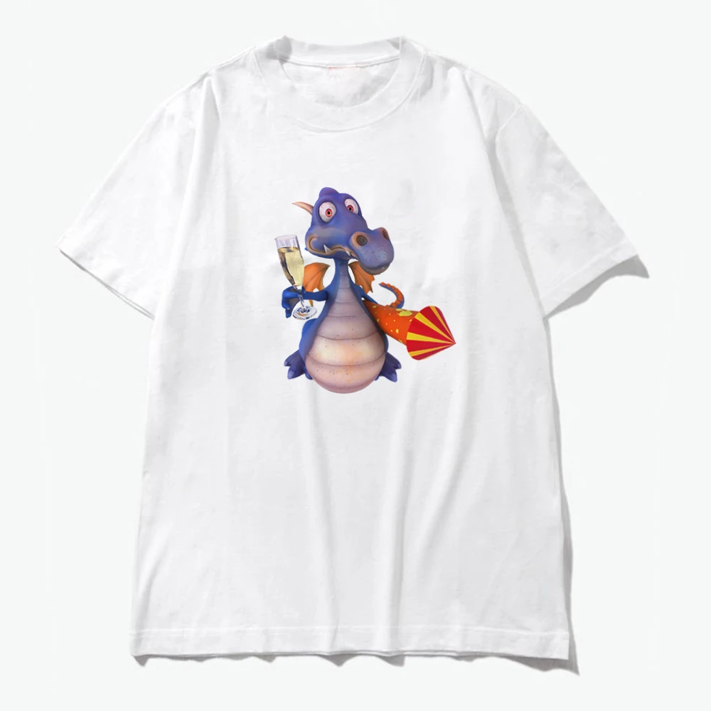 

2019 Summer Funny Tops Cartoon Funny 3D Dragon T Shirt Women Cool Tee Female Short Sleeve T-shirt Clothing Modis Hipster Tshirt