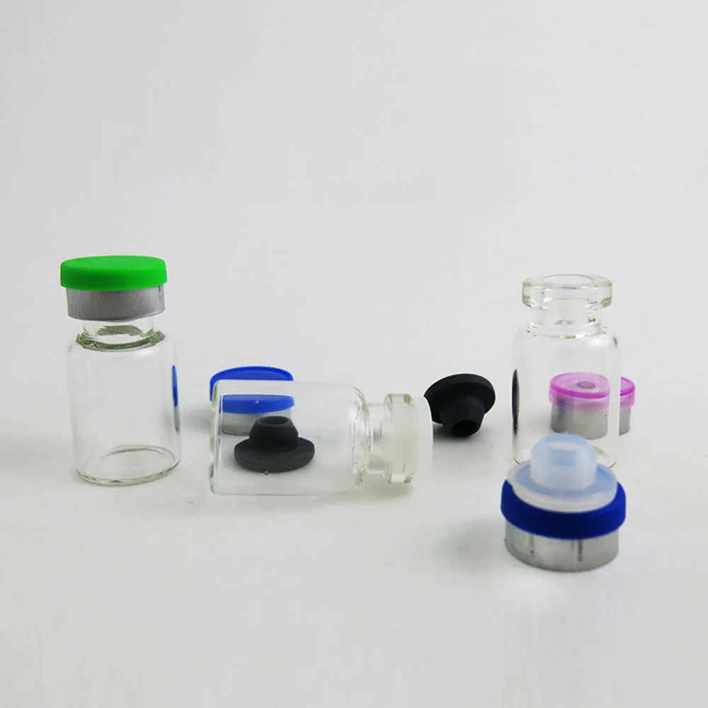 Mini perfume bottle cosmetic bottle mini cosmetic bottle 100 x 2ml Clear Perfume Essential Oil Essence Glass Bottles with Filp off Lids Pharmaceutica Sample Vials & Rubber Stopper