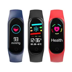 Смарт часы браслет M3 Цвет светодио дный спортивные крови Давление кислорода сердечного ритма Bluetooth Smart Браслет для iOS