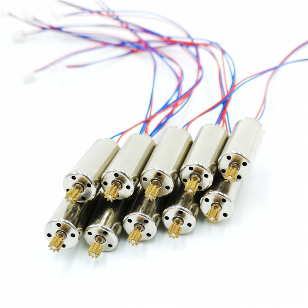 10 шт. 3 7 в 8520 8 5x20 мм мини мотор без сердечника с шестерней CW для DIY крошечный QX90 QX95