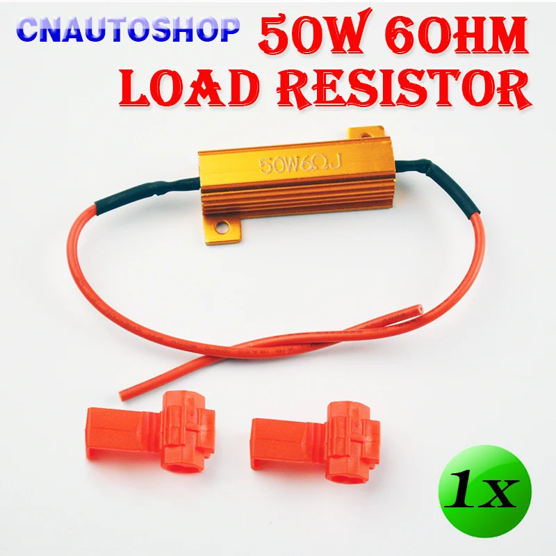 

Hippcron 1 Piece 50W 6ohm Load Resistors for Car CANBUS Problem Indicator Controller 12V Resistance LED Flash