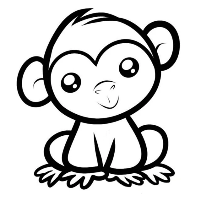 * Lovely Baby Monkey Car Styling Window Decal Cartoon Car  Stickers Accessories Black/silver C9-2239 - Car Stickers - AliExpress