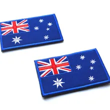 Вышитый Флаг Австралии нашивка с символикой страны Австралийский крючок боевой тактические военные заплаты на заказ для куртки