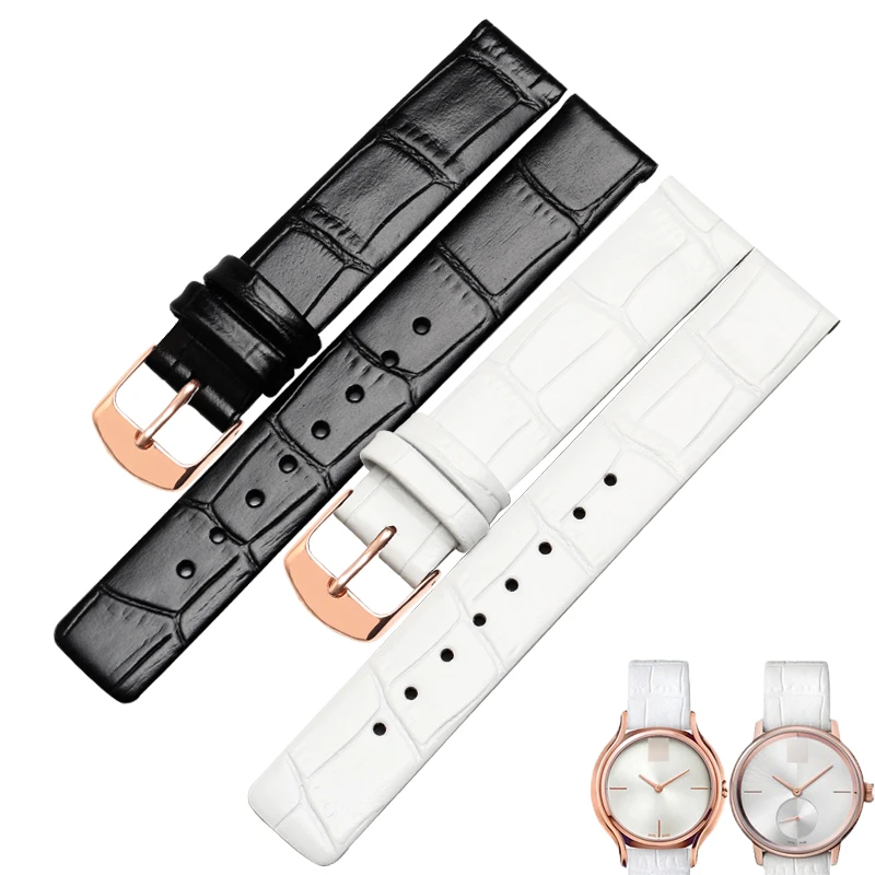 Wencalvin hakiki deri kordonlu saat yumuşak beyaz saat kayışı CK Calvin  Klein K2U231 K2U236 K2U291 için 16mm yüksek kalite|watch strap|white watch  strapleather watchband - AliExpress
