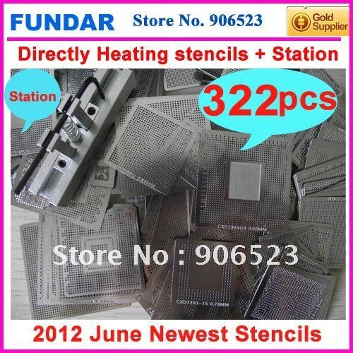 40pcs Commonly Directly Heated BGA Reballing Stencils with Reballing Station Kit 40pcs Commonly Directly Heated BGA Reballing Stencils with Reballing Station Kit