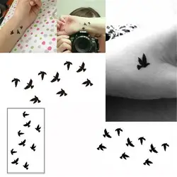1 шт. 10 см татуировки Стикеры одноразовые татуировки птицы Дизайн Водонепроницаемый татуировки Стикеры