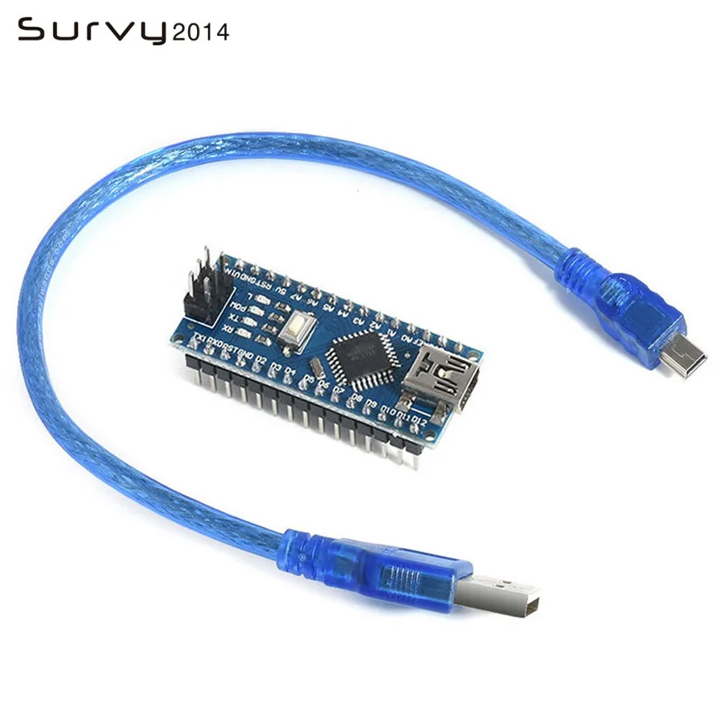 Nano 3,0 контроллер совместим с arduino nano CH340 USB драйвер с кабелем NANO V3.0 ATMEGA328P