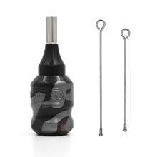 Профессиональная высококачественная тату-машина с регулируемым картриджем, серые цветные материалы