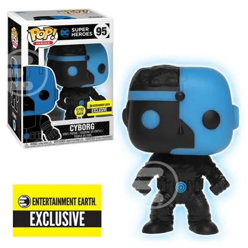 Эксклюзивный Funko pop светится в темноте официальная Лига Справедливости-киборг
