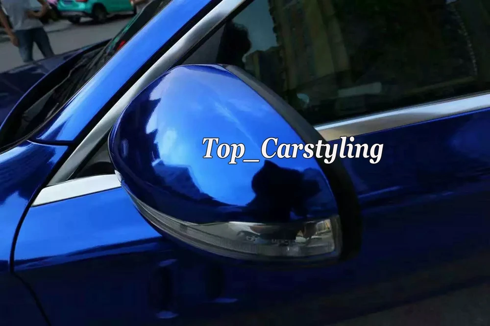chrome blue mirror stm hexis car wrapping film high stretchable flexible (5)