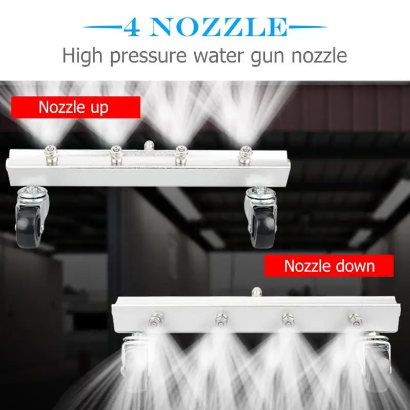 

High Pressure Washer Car Undercarriage Cleaner with1/4 inch Male Plug Under Body Chassis Water Broom use for Car Clean Dropship