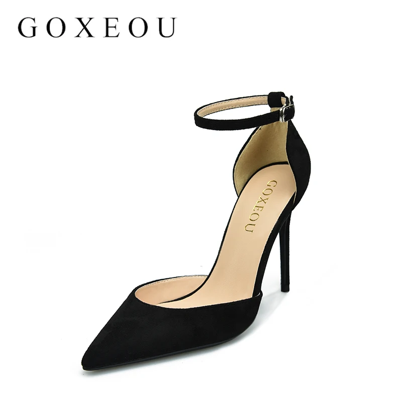 

GOXEOU 2018 New Big Size Extra High Heels Women Pumps Patent Leather Women Party Shoes,8cm Heels Pointed Toe Pumps 8cm