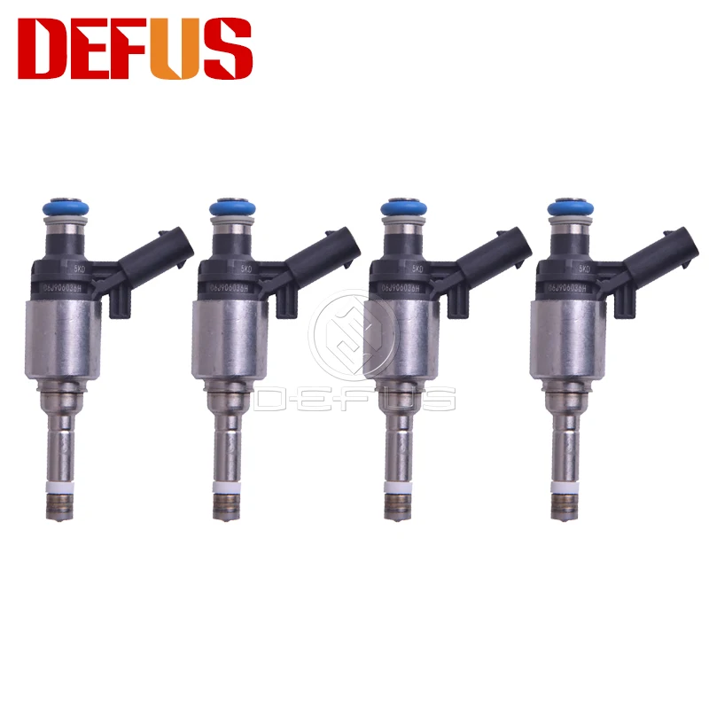 

DEFUS 4pcs Bico Fuel Injector Nozzle 06J906036H For AUDI V W SKODA SEAT 1.8L TSI 0 6J9 060 36H Injection Values High Impedance