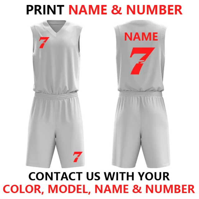 Blank Basketball Jerseys Kids Basketball Uniform Polyester Retro