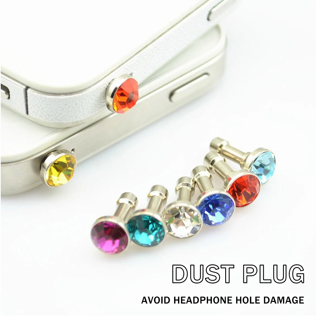 Marsnaska 5pcs Universal 3.5mm Diamond Dust Plug for Mobile Phone accessories gadgets Earphone Plugs For iPhone 5 5s 6 6s Marsnaska 5pcs Universal 3.5mm Diamond Dust Plug for Mobile Phone accessories gadgets Earphone Plugs For iPhone 5 5s 6 6s