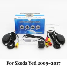 Автомобильная Камера Заднего вида Для Skoda Yeti 2009 ~ 2017/Провод Или беспроводной HD Широкоугольный Объектив Ночного Видения Камеры/Автомобильная Стоянка камеры