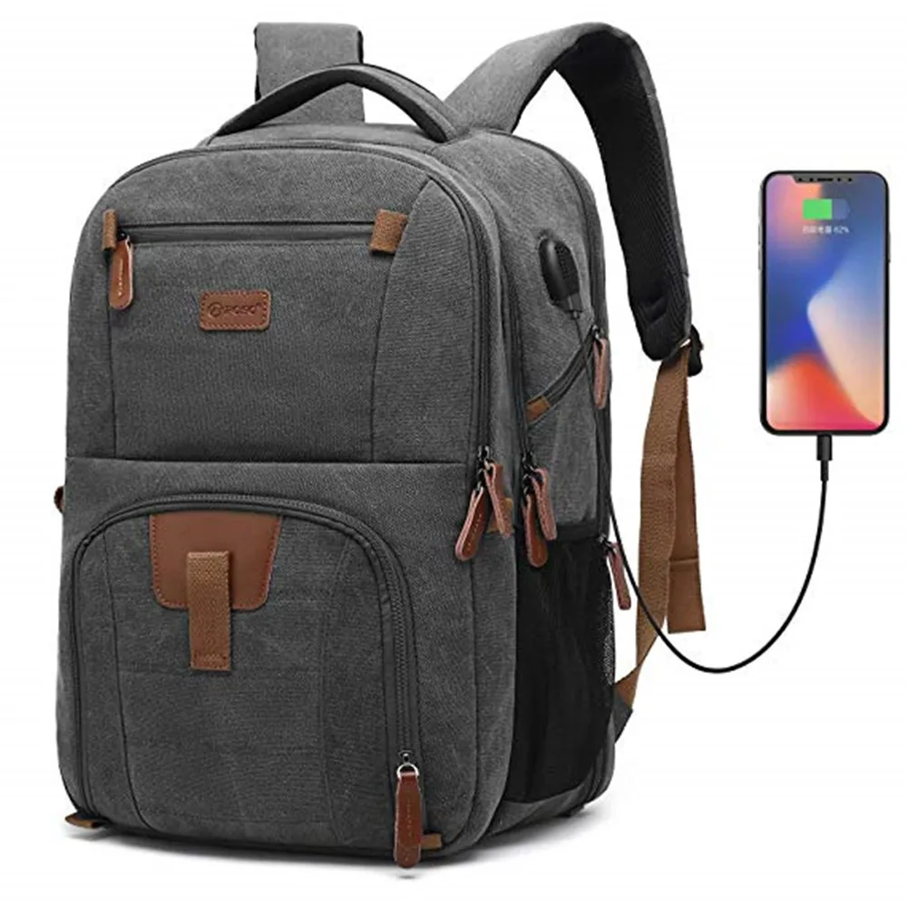 POSO рюкзак 17,3 дюймов USB рюкзак для ноутбука нейлоновый водонепроницаемый рюкзак Противоугонная дорожная сумка модный красивый рюкзак