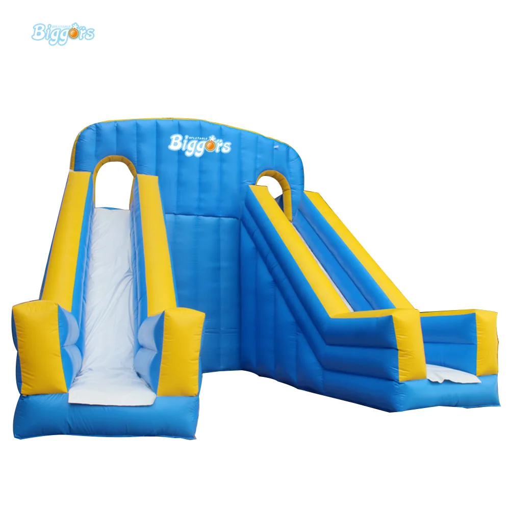 double slide inflatable water slide