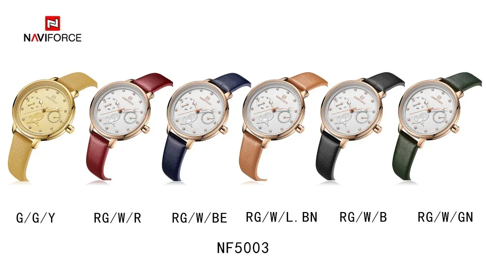 NAVIFORCE часы для женщин модные простые кварцевые часы женские тонкие кожаные повседневные женские наручные часы для девочек Часы Relogio Feminino