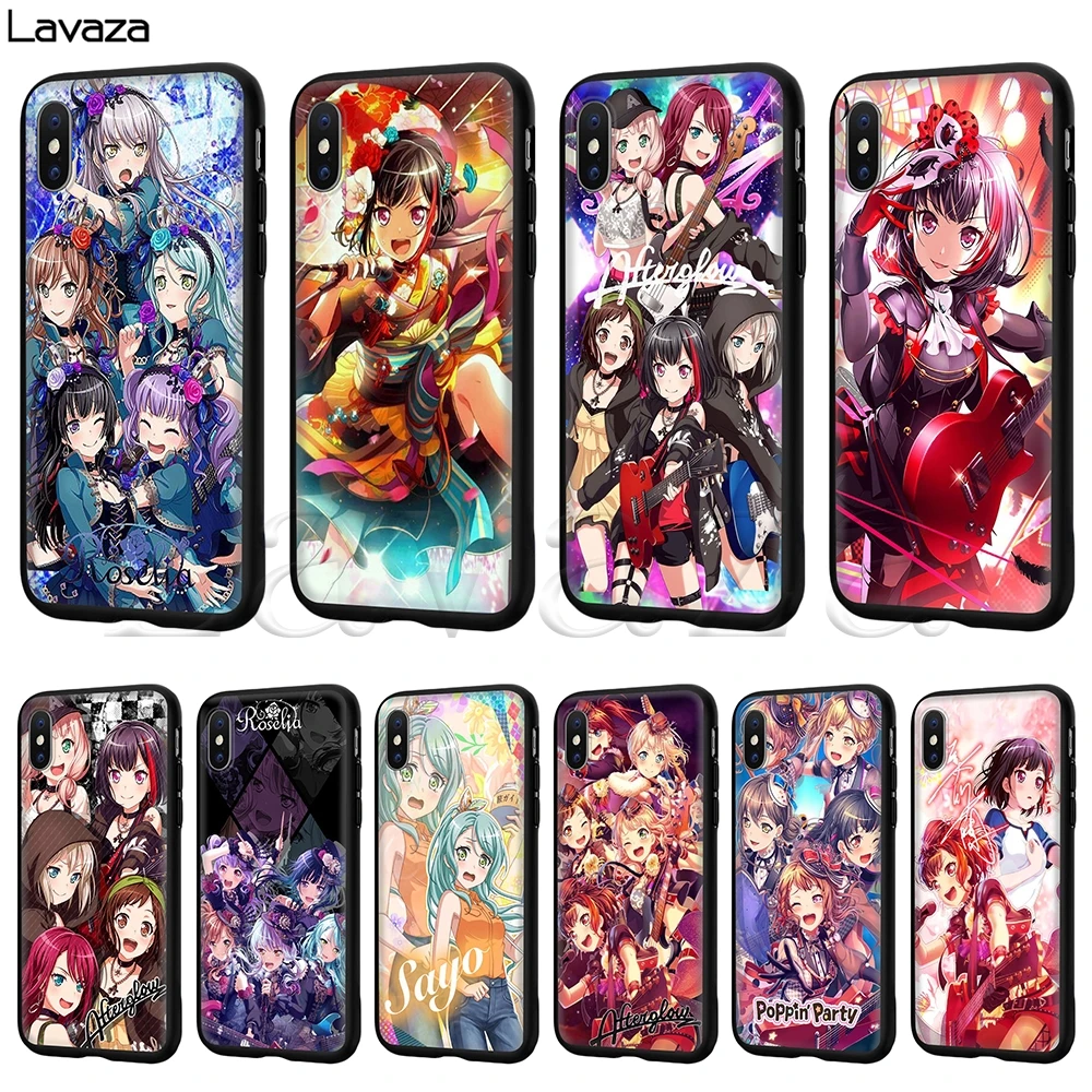 

Lavaza BanG Dream Silicone Soft Case for iPhone 11 Pro XS Max XR X 8 7 6 6S Plus 5 5S SE
