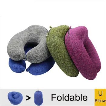 

YR Nursing U-shaped pillow with Slow rebound memory foam core Creative Travel car neck pillow with Anion fabric and carrying bag