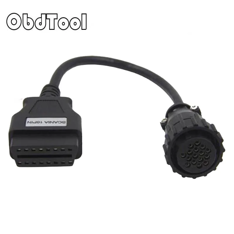 

M8 16pin for SCANIA to OBD2 16pin OBD Extension cable for SCANIA Truck 16 Pin OBD2 Connector compatible TCS CDP Diagnostic tool