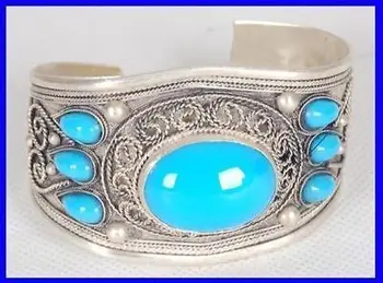 

Free shipping@@@@@Tibet Silver turquoise Coral Beads Cuff bracelet