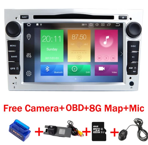 Автомобильный dvd проигрыватель на Android 8 1 с 7 дюймовым сенсорным экраном gps Wi Fi