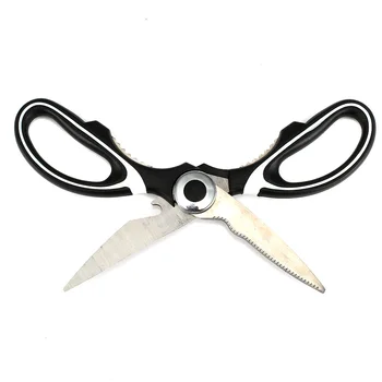 

Stainless Steel Kitchen Scissors Multipurposes Shears Tool for Chicken Poultry Fish Meat Vegetables Herbs BBQ's QJ888