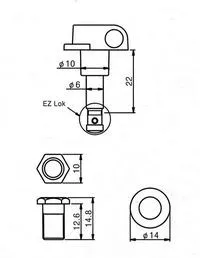 Новые 6R Wilkinson WJ-07 гитары шпиндельные головки для ST или TL золото