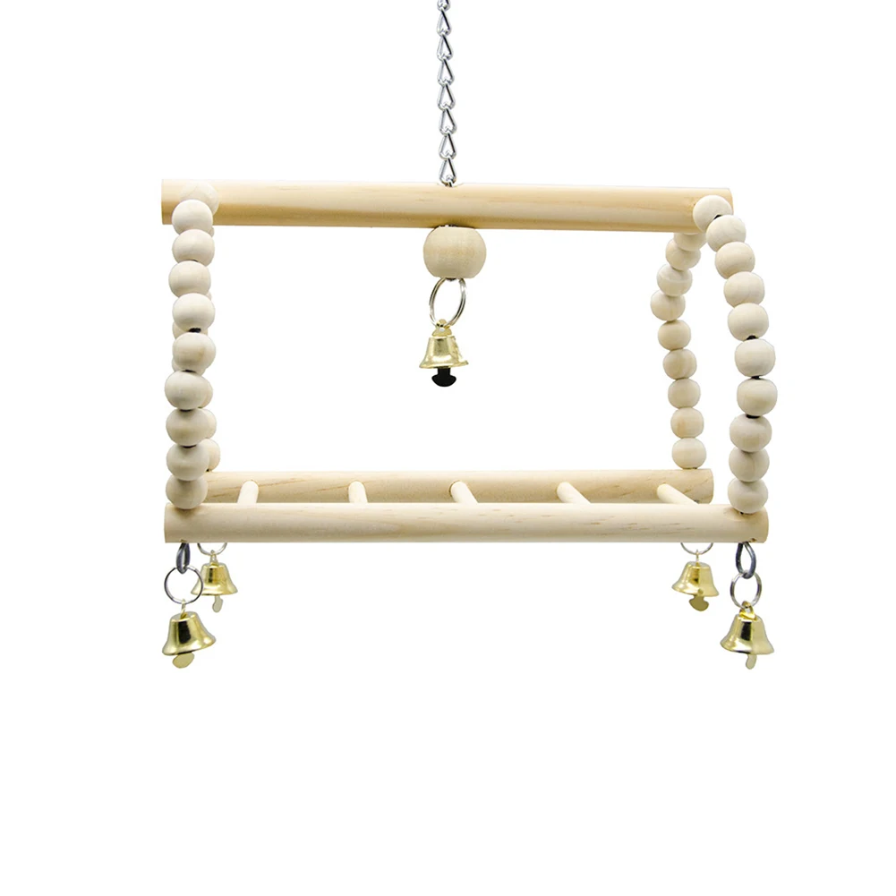 

Standing Suspension Bridge Exercise Playing Frame Squirrel Parrot Hanging Hamsters Supplies Bird Toy Swing Climbing Ladder Chew
