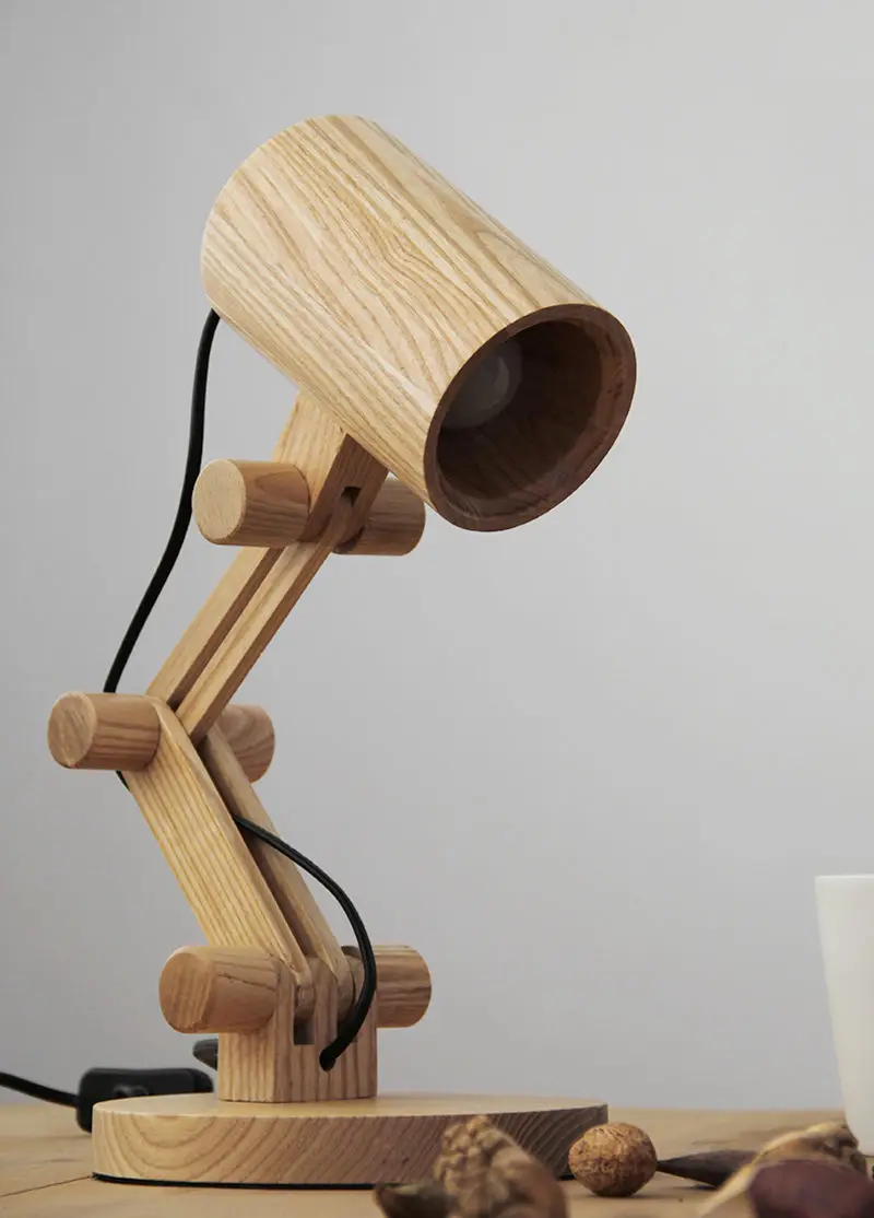 Newest Design Wood Table lamps Desk light Living Room Bedroom Decor 110-240V solid wood table lighting (11)