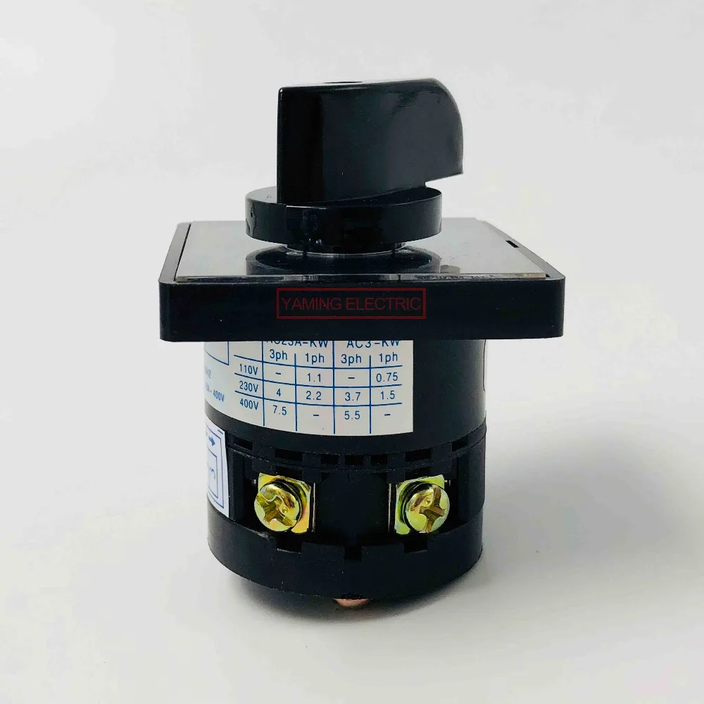 Yaming Electric 2 позиционный 1 4 контактный полюсный 500В 20А ручной поворотный Кулачковый