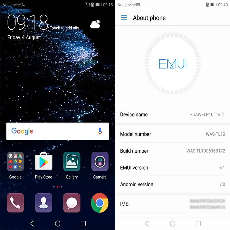 Оригинальный смартфон Huawei P10 Lite Android 7 0 боковое стекло корпус 4 Гб 64 ГБ