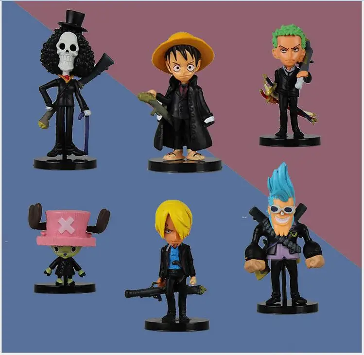 

Hot ! 2 Styles Anime One Piece Figures Model Toys Straw Hats Luffy/Roronoa/Zoro/Sanji/Chopper PVC Boy Toy Luffy Collection Gifts