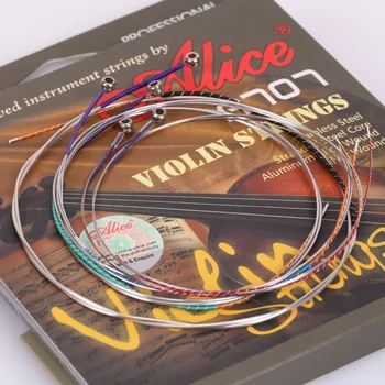 

Alice Violin Strings A707 brand premium violin strings Plated Steel Braided Steel Core Nickel Plated Ball End