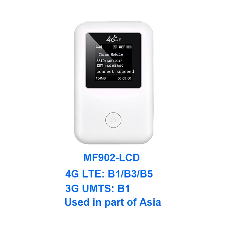 TIANJIE MF902 высокое Скорость разблокирована 3g 4G МОДЕМ wifi маршрутизатор GSM UMTS WCDMA LTE FDD TDD catfi sim-карты автомобильный wi-Fi роутера автомобилей, Wi-Fi - Цвет: MF902-LCD