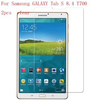 

Transparent Ultra-thin Explosion-Proof Anti Shatter Screen Protector Film for Samsung GALAXY Tab S 8.4 T700 2pcs in 1 package