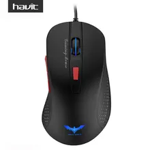 HAVIT HV-MS745 2800 DPI 4 LED Lights USB Optical Wired Gaming Mouse with 6 Button For PC Laptop Desktop Computer Mouse Gamer