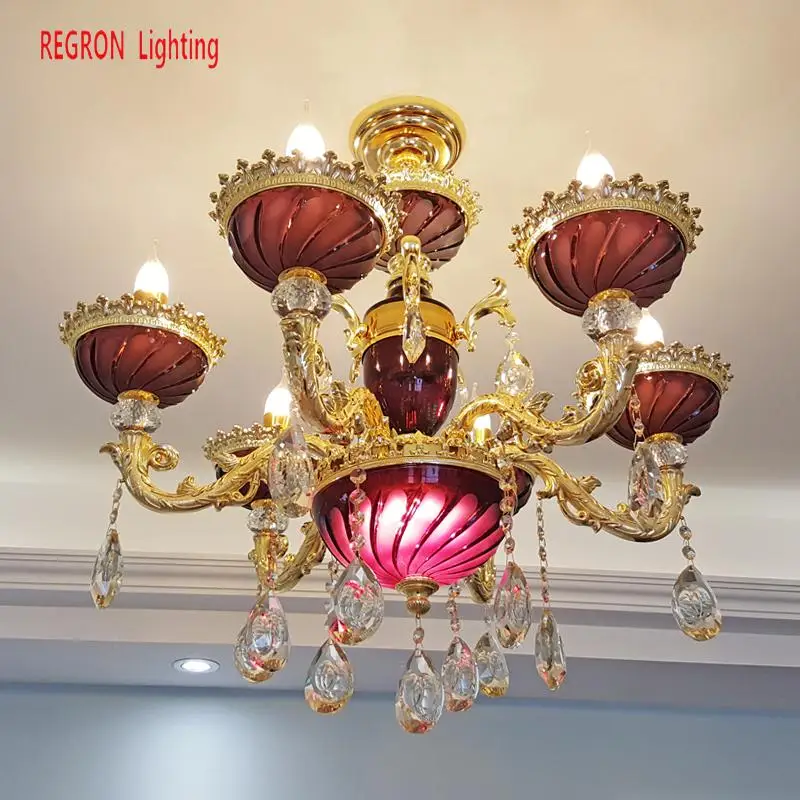 Подвесная люстра в пасторальном ретро стиле студийный художественный